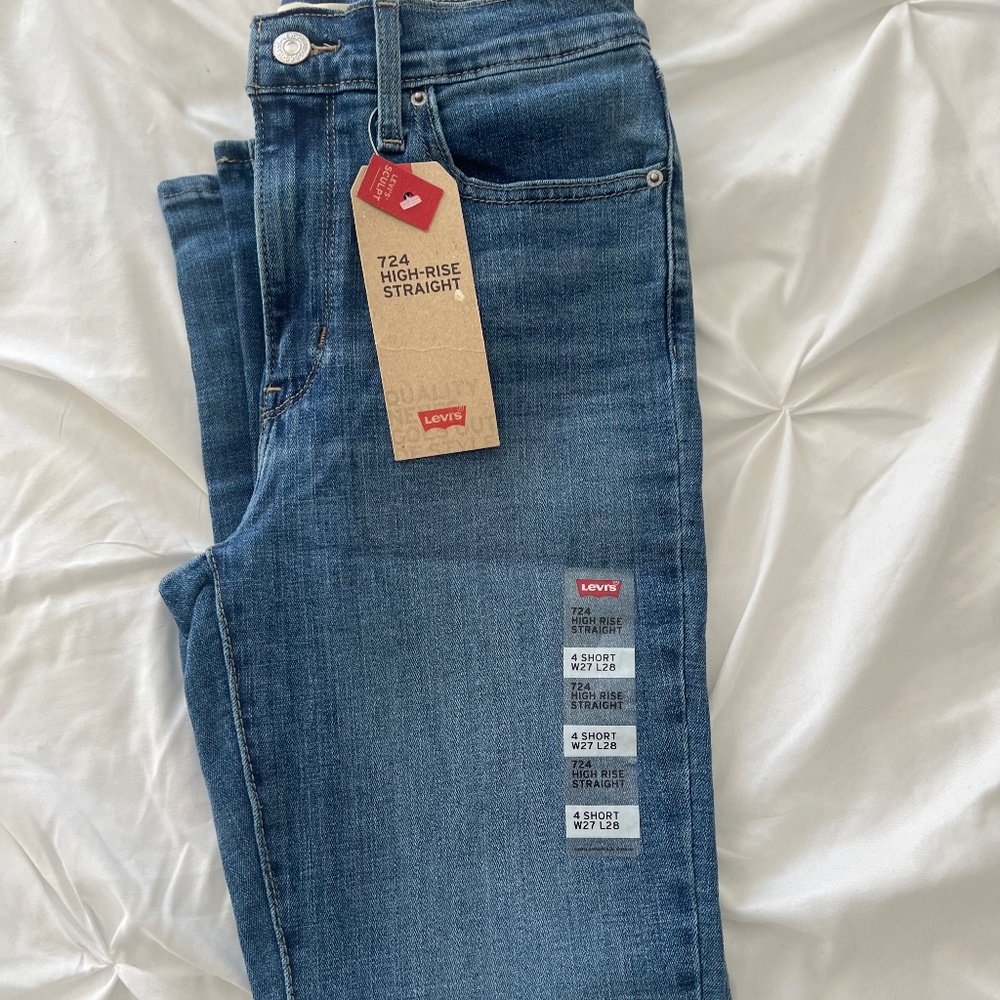 New Levi’s High Rise Straight Sculpt Jean